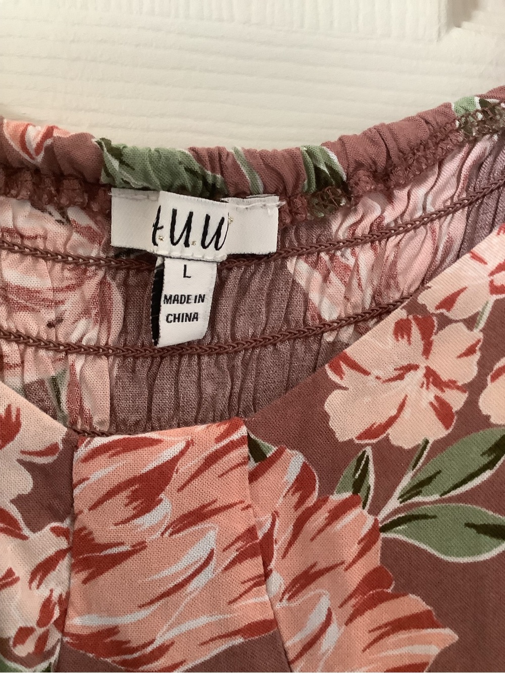 AUW Mauve-Pink Floral Spaghetti-Strap Midi Dress - Picture 2 of 6